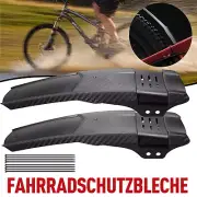 2PCS Black Front Rear Bicycle Fenders Mud Guard MTB Bike Wheel Fenders Mudguard