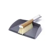 Full Circle FC14604 Clean Team Bamboo/Plastic Green Handheld Dustpan/Brush Set