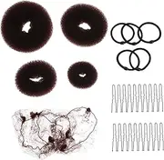 DONFAMDS 1 Set Invisible Hair Net for Effortless Styling DIY Hair Accessories with Bun Maker Clips Braid Tool for Dancers Kitchen Use Fashionable