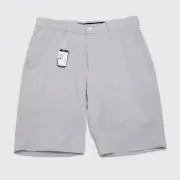 Johnnie-O Shorts W30 Men Mulligan Performance Woven Light Gray