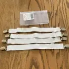 Adjustable Bed Sheet Clips White 4 Pcs Elastic Nylon Bed Sheet Fasteners Holder