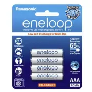 High Performance Batt NiMH AAA 1.2V 800mAh Panasonic Eneloop Pack4 Battery