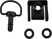 jiningxinxin Universal 17mm Motorcycle Quick Release Screws 1/4 D-ring Turn Race Fairing Fastener(Black 1pcs)