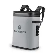 ROCKBROS Backpack Cooler Leak-Proof Soft Sided Cooler Waterproof 36 Can Gray