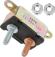 JECOMPRIS Marine Circuit Breaker 14-28v Auto Reset 30a Car Circuit Breaker 12v Ac Overload Protection Quick Install