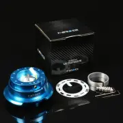 NRG STEERING WHEEL LOCK QUICK RELEASE ADAPTOR GEN 2.8 NEO BLUE BODY+FLARED RING