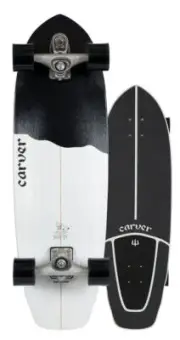 Carver Black Tip Raw Complete Skateboard