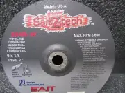 United Abrasive SAIT 22626 9x1/8x7/8 Z24R Z-Tech Pipeline Cutting Wheel 25 pk (C