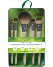 EcoTools Wake Up Beautifully Makeup Brush Set With Storage Case - NEW