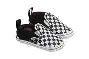 Vans Infant Slip-On V Crib Checkerboard Black/ True White Shoes