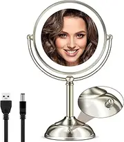 MOMOKUBA Makeup Mirror with Lights, 20X Magnifying Mirror with Light