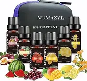 Mango,Watermenlon,Passion Fruit,Cherry,Lime,Freesia Essential Oil Sets Organic Plant Natural Pure Therapeutic Grade Oils for Diffuser,Cleaning,Home,Massage,Aromatherapy,Perfumes,Skin 6 Pack x 10ML