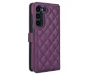 Samsung Galaxy S22 Plus Case PU Leather Protective Cover for Galaxy S22 Plus Case-Deep Purple