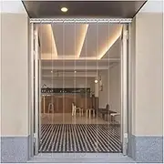 Plastic Vinyl Strip Door Curtain PVC Strip Curtain Kit Coldroom Warehouse Catering Plastic Curtain Suitable for Supermarkets Stores Restaurants(0.75x2.5m)