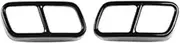 Exhaust Tail Pipe For BMW 7 Series F01 2009-2014 2Pcs Car Stainless Steel Exhaust Muffler Tail Tip Pipe Trim Cap Cover Frame Exhaust Tip