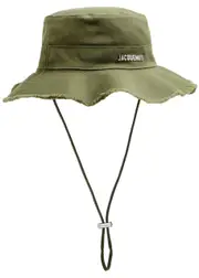 Jacquemus Le Bob Artichaut Canvas Bucket hat - Khaki 60 (60cm / L)