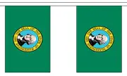WASHINGTON U.S. STATE 3 metre BUNTING 10 FLAGS flag USA AMERICA AMERICAN