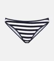 [Jade Swim] Jade Swim Most Wanted striped terry bikini bottoms AU 14 blue
