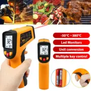 Digital IR Infrared Thermometer Handheld Non-Contact Heat Sensor Kitchen Cooking