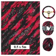 Hydrographic Water Transfer Film - Hydro Dipping Print - Red Snake