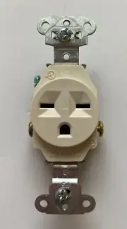 P&S Light Almond Single Outlet Receptacle 15A 250V commercial 5651-LA