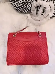 NWT Tory Burch Fleming Leather Medium Quilted Shoulder Bag - Convertible