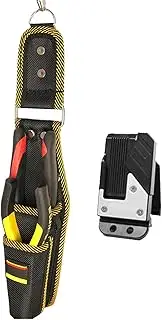 Tool Pouch with Belt Clip - Small Tool Pouch with Belt Clip,Multifunctional Utility Holder Work Organizer for Construction Workers Carpenters Plumbers