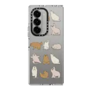 Galaxy Z Fold6 Clear Case Bear Yoga