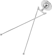 Alipis Metal Desktop Flagpole: Cross Structure with Stable Base - Heavy Duty Alloy Flag Display Stand - Tabletop Holder for Office and Personal Spaces
