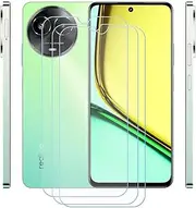Screen Protector for Realme C67 5G, [3-Pack] 9H Tempered Glass Screen Protector,HD Bubble Free Case Friendly Screen Protectors for Realme C67 5G (6,72")