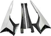 Half Carbon Fiber Side Skirt Four Piece Body Kit Compatible for Lamborghini Aventador LP700 LP720 Upgraded SVJ Style Body Kit