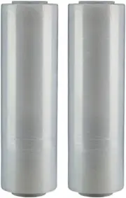 BM Paper 2 rolls hand stretch plastic film shrink pallet wrap 1500 square feet,