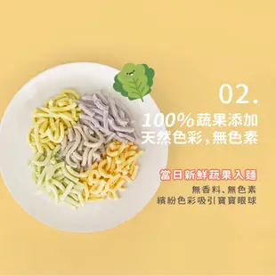 【森森星球】寶寶烏龍麵-鮮紅蘿蔔口味 單包入 100g/包｜6種口味｜1歲以上｜副食品｜育兒食品｜冷凍食品