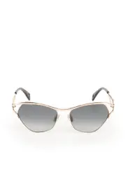 Silver Metal Geometric Sunglasses