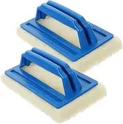 Totority 2pcs Multi Purpose Scrub Brush for Efficient Swimming Pool Cleaning Durable Sponge Design for Grout Bathroom Tiles and Outdoor Surfaces