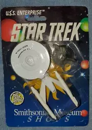 1991 Star Trek USS Enterprise NCC-1701-A Smithsonian Museum Die Cast Ship ERTL