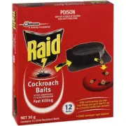 Raid Cockroach Bait 12 Pack Child Resistant Cockroach Bait Station Pest Control