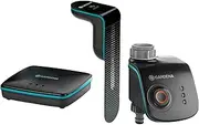Gardena Smart Sensor Control Set: Intelligent Irrigation System for More Than 6 Areas, Including Smart Water Control/Smart Sensor/Smart Gateway, controllable with Smart app, UK Plug (19202-20)