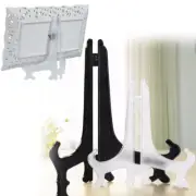 5Pcs Plastic Photo Plate Display Stand Picture Frame Easel Holder Decor Lots