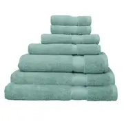 7pc Algodon St Regis Collection Bath/Hand Towel Set w/ Face Washer Cotton Marine