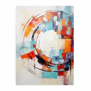 Circle Abstract Painting Canvas Print
