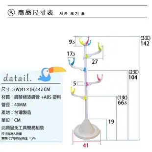 【Abans】兒童新型專利360度旋轉活動式衣帽架-馬卡龍(1入)