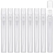 8Pcs Mini Spray Bottle,10ml mini perfume bottle,Fine Mist atomiser,Clear plastic Empty Refillable Spritzer,for essential oils,perfumes,mists