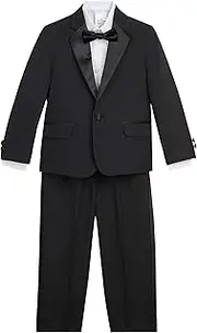 [Nautica] Boys 4-Piece Tuxedo Set with Dress Shirt, Bow Tie, Jacket, and Pants
