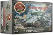 Warlord Games US Army Tank Force - 1:56 / 28mm Plastic Scale Model Tanks for Achtung Panzer Highly Detailed World War 2 Miniatures for Table-top Wargaming, 482010003