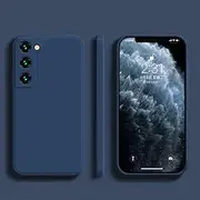 Liquid Silicone Phone Case for Samsung Galaxy S22 S21 S20 S10 Ultra Plus FE A73 A72 A71 A53 A52 A51 A33 A32 A31 4G 5G Cover,Blue,for Galaxy A73 5G