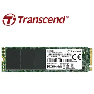 Transcend 創見 512GB/1TB/2TB MTE110S M.2 2280 PCIe Gen3x4 110S