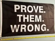 BEER FLAG FREE USA SHIP Prove Wrong Weed Beer Busch Man Cave Poster Sign USA 3x5