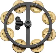 Meinl Cymbals Hihat Tambourine for a Dry and Vintage Sound, Designed with Benny Greb â€” NOT Made in China â€” Sand Blasted Brass Jingles (HTHHBG)