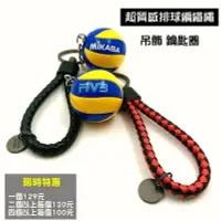 在飛比找Yahoo!奇摩拍賣優惠-mikasa黃藍螺旋排球鑰匙圈+編織繩（10個以上價錢）